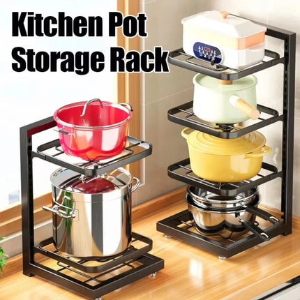 Adjustable Stainless Steel Kitchen Pot Rack