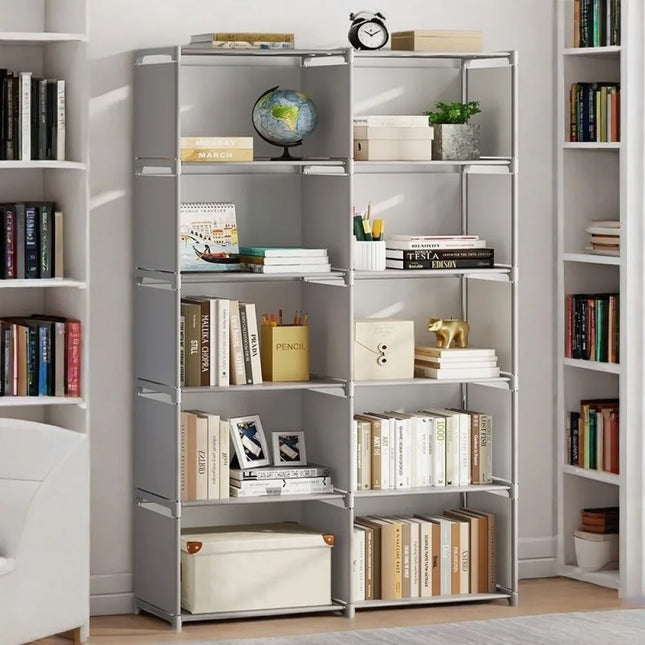 Simple Bookshelf Floor To Ceiling Dormitory Space Saving Home Storage Rack Wear-resistant Rack Multifunctional Storage Cabinet