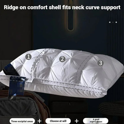 Comfortable Pillows for Sleeping 5-star Hotel Pillow Three-dimensional Soft Bilateral Washed Solid Color Pillow Sleeping Pillows