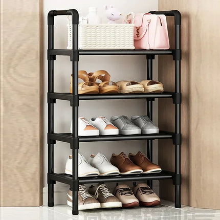 Black Multi-Layer Shoe Rack