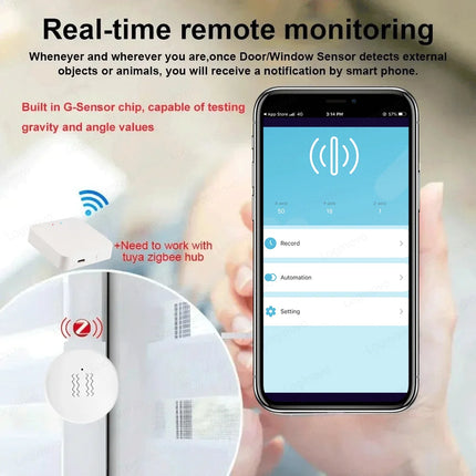 Vibration Tilt Sensor Door Window Alarm Smart Security System