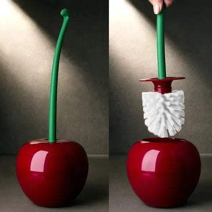 Cherry Shaped Toilet Brush Set
