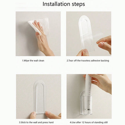 Electric Wall Mounted Toothbrush Holder Storage Base