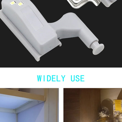 LED Inner Hinge Lamp Under Cabinet Lights Universal Wardrobe Cupboard Sensor Lights for Bedroom Kitchen Closet Night Lamp