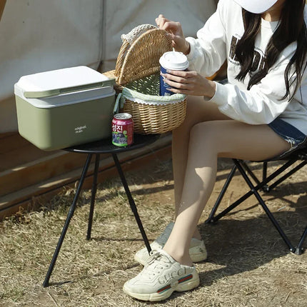 Mesa Plegable Aluminio Ajustable Portátil para Camping