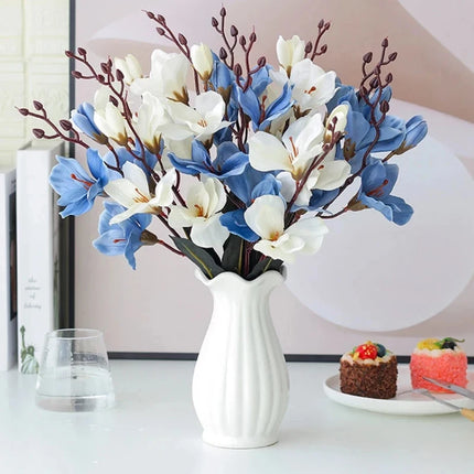 20 Heads Artificial Magnolia Flowers