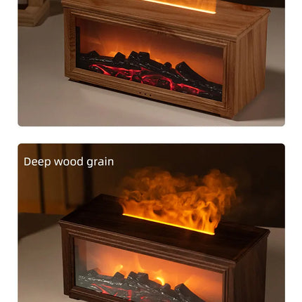 7 colors of essential oil fireplace diffuser mini flame aromatherapy fireplace humidifier aromatherapy oil diffuser