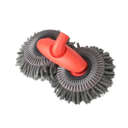 Car Double Head Car Wash Mop Car Wash Brush Rotating Not Hurt The Car Soft Brush Long Handle Detachable Retractable Car Brush