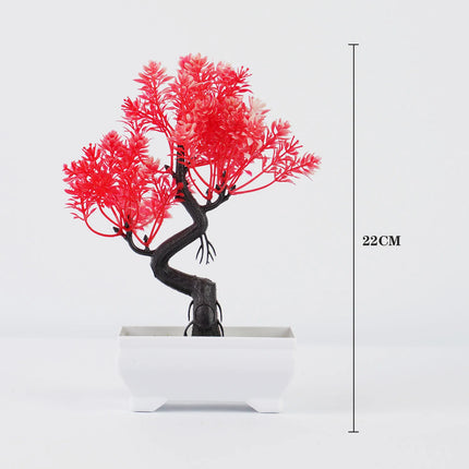 Artificial Bonsai Tree Potted Plant Small Table Decor