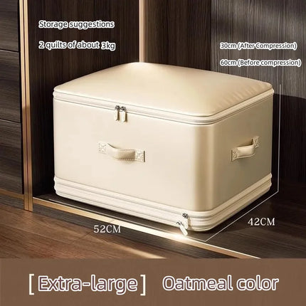 Ultra Space Saving Self Compression Organizer,Comforter Storage Bag,Moving Bag for Comforters,Clothes,Blankets,Bedding,College