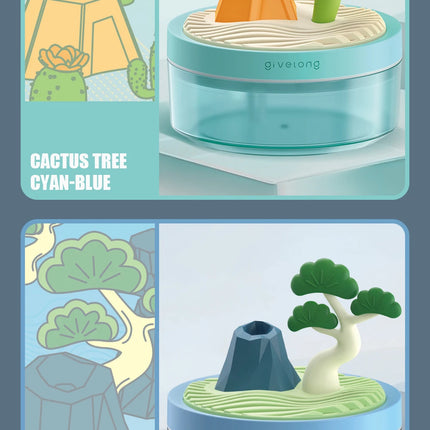 Landscape Air Humidifier Small Spray Hydration Household Silent Bedroom Desktop Car USB Aromatherapy Humidifiers Diffuser