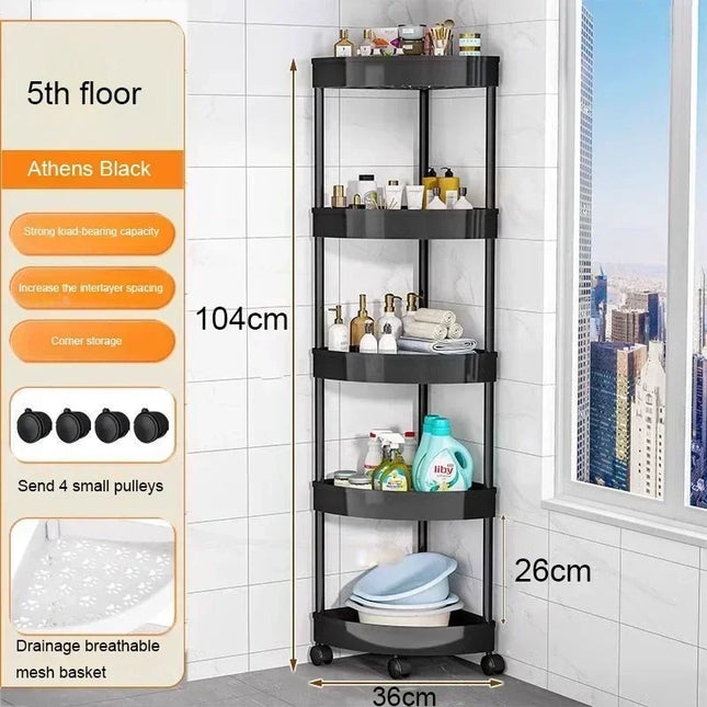Multi-Layer Bathroom Corner Shelf Organizer Rack