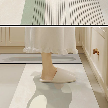 Kitchen Floor Mat Non-slip Oil-proof Carpet Pvc Leather Waterproof Foot Mats Wipeable No-clean Rug Long Strip Decoration Carpets