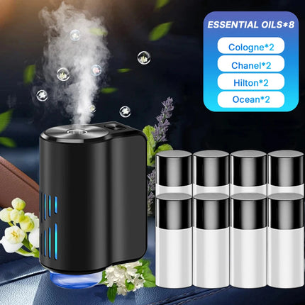 Smart Car Air Freshener Fragrance Diffuser Mist Humidifier with Essential Oil 3 Gear Adjustable Aromatherapy Interior Accessory