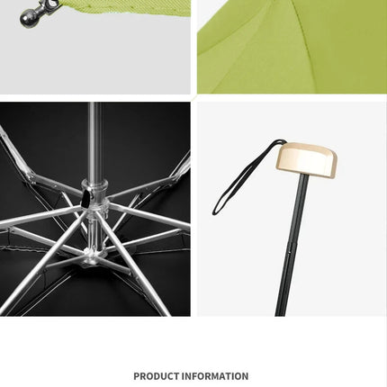 1Pc 55% Off Mini Sun Umbrella Pocket Rain Umbrella Vinyl Folding UV Ultraviolet Protection Sun Shade Pocket Parasol Capsule