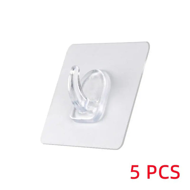 5/10/PCS Super Glue Hook Transparent Strong Self Adhesive Key Towel Door Wall Hanger For Hanging Kitchen Bathroom Accessories