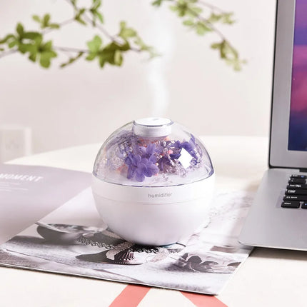 Eternal Flower Humidifier Silent Night Light