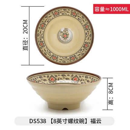 Melamine Japanese Style Noodle Soup Bowl