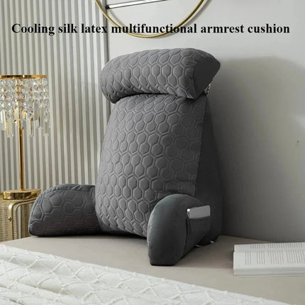 Reading Comfort Pillows Washable Standard Bed Pillow Bedroom Simple Cooling Back Pad Living Room Summer Cool Silk Latex Pillow