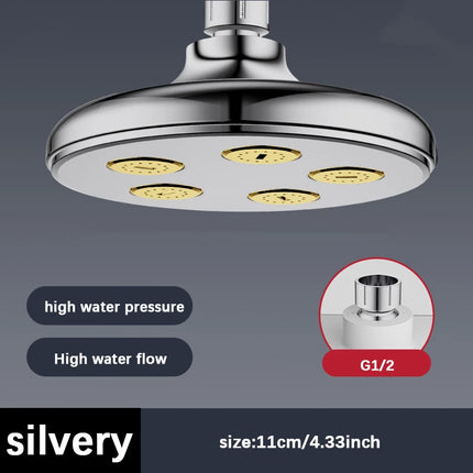 Supercharged Wall-Mounted Rotatable Shower Head