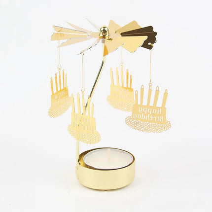 Rotating Metal Candle Holder
