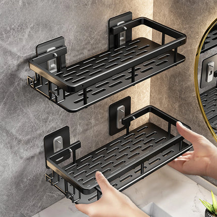 No Drill Wall-Mounted Bathroom Shelf Corner Rack