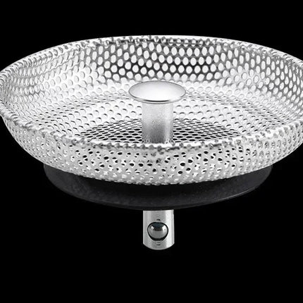 Waste Plug Kitchen Sink Strainer Replacement Basin Drain Filter Stainless Steel Shower Hair Catcher for Bathroom Accessories