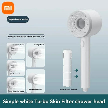 Xiaomi Mijia 5 Modes Shower Head High Pressure Showerhead Filter Rainfall Faucet Tap Bathroom Bath Home New Bathroom Accessories