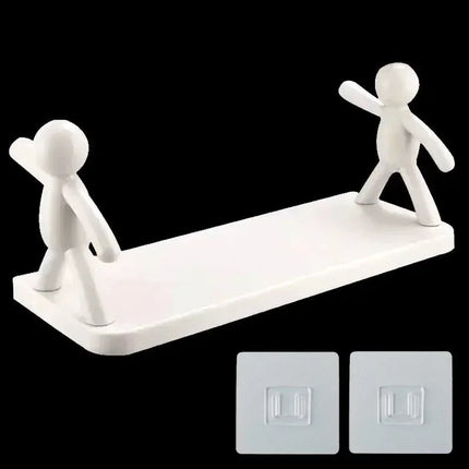 Self-Adhesive Bathroom Shampoo Storage Rack