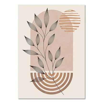 Bohemian Light-colored Canvas Block Prints