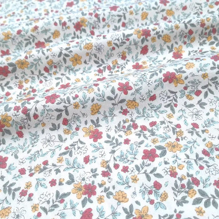 235xx50cm Floral Print Fabric with Small Patterns for Shirts, Dresses, DIY Crafts, and Bedding