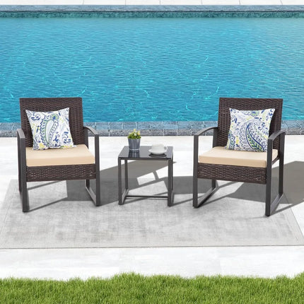 3PCS Outdoor Wicker Patio Set