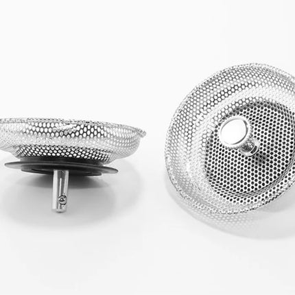 Waste Plug Sink Strainer Stainless Steel Basin Drain Filter  Shower Floor Sewer Mesh Hair Catcher Kitchen Bathroom Accessories
