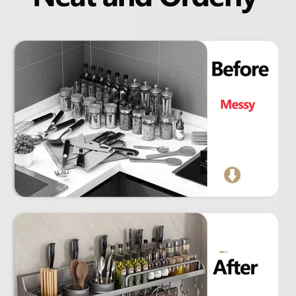 Kitchen Spice Storage Knives Holder Knife Stand Spice Rack Organizer Knives Holder Spoon and Chopsticks Rest Hanging Organizers