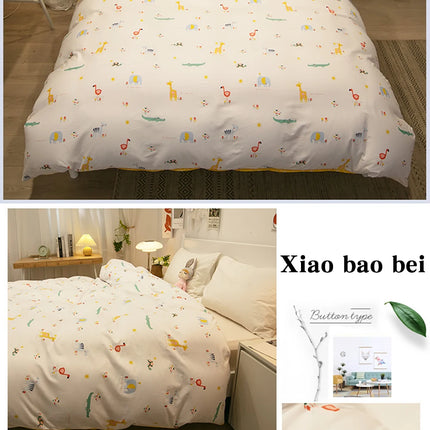 100% Cotton Duvet Cover Double Size Duvet Cover 200x230 Skin friendly Breathable Active Flower Print Pillow Cover Buy separately