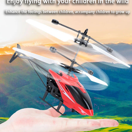 Rechargeable Mini RC Drone Remote Safe Fall-resistant RC Helicopters Drone Children Toys（No remote control battery）