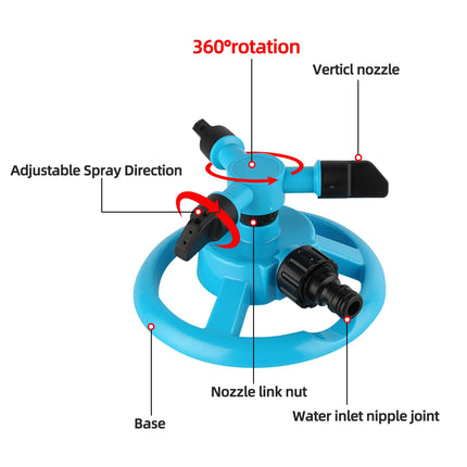 360° Rotating Garden Sprinkler System