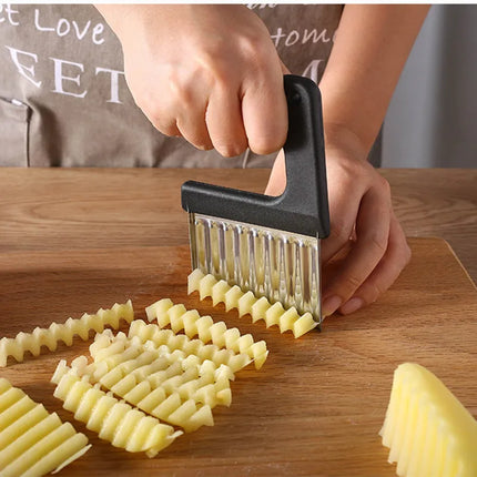 Stainless Steel Wavy Potato Chip Slicer Knife