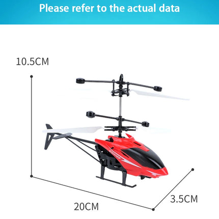 Rechargeable Mini RC Drone Remote Safe Fall-resistant RC Helicopters Drone Children Toys（No remote control battery）