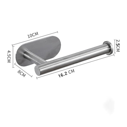 Stainless Steel Adhesive Toilet Paper Holder