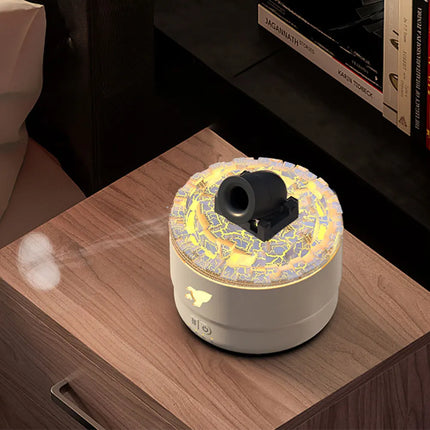 Volcanic Crack Light Cannons Humidifier Aroma Diffuser Cannon Blast Turret Aromatherapy Humidifier Air Humidifier for Bedroom