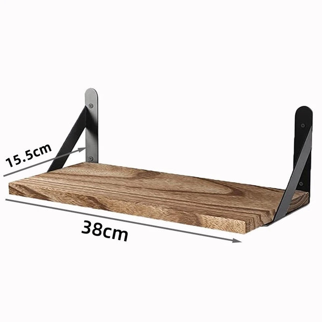 Shelves Floating Wall Shelf Wooden Wall Shelves Solid Wood Wall Hanging Storage Shelf Bathroom Accessories Simple Supplies