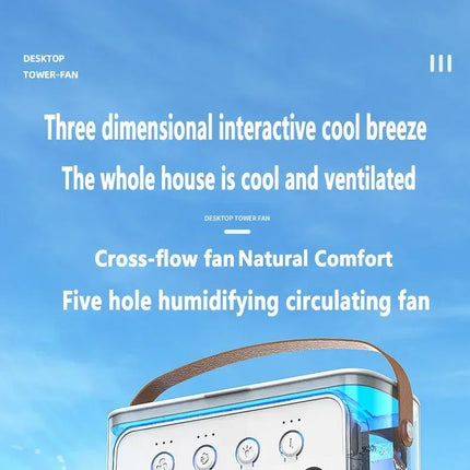 Portable 3 In 1 Fan AIr Conditioner Household Small Air Cooler LED Night Lights Humidifier Air Adjustment Home Fans Dropshipping
