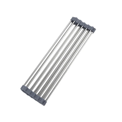 Roll Up Dish Drying Rack over sink,304 Stainless Steel Dish Drainer Shelf Organizer Tableware Plate Storage,Kitchen accessories