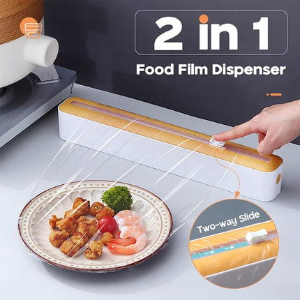 Magnetic Food Film Dispenser with Cutter