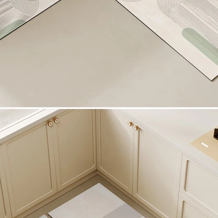 Kitchen Floor Mat Non-slip Oil-proof Carpet Pvc Leather Waterproof Foot Mats Wipeable No-clean Rug Long Strip Decoration Carpets