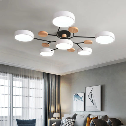 Modern LED Chandelier with 3 Colors