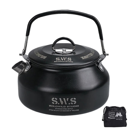 0.8L Stainless Steel Portable Camping Kettle