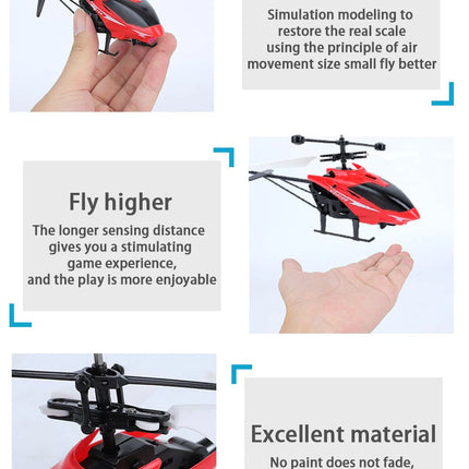 Rechargeable Mini RC Drone Remote Safe Fall-resistant RC Helicopters Drone Children Toys（No remote control battery）