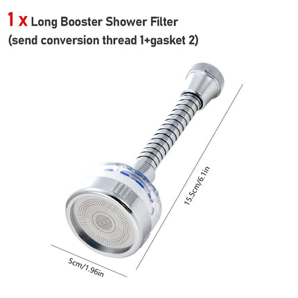 Kitchen Faucet Water Filter 360° Sink Filter Pressurized Sink Faucet Water Filter Universal Faucet Aerator Bathroom Accessories